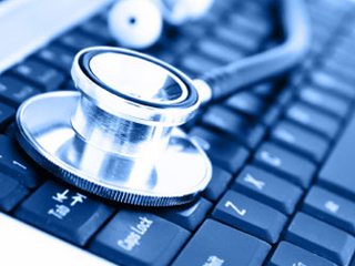 Keyboard with stethoscope